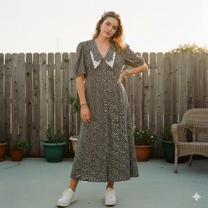 vintage All That Jazz 90’s midi dress, with country floral pattern